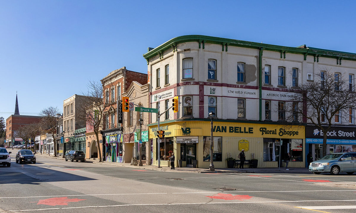 Brock Street in downtown Whitby, Ontario