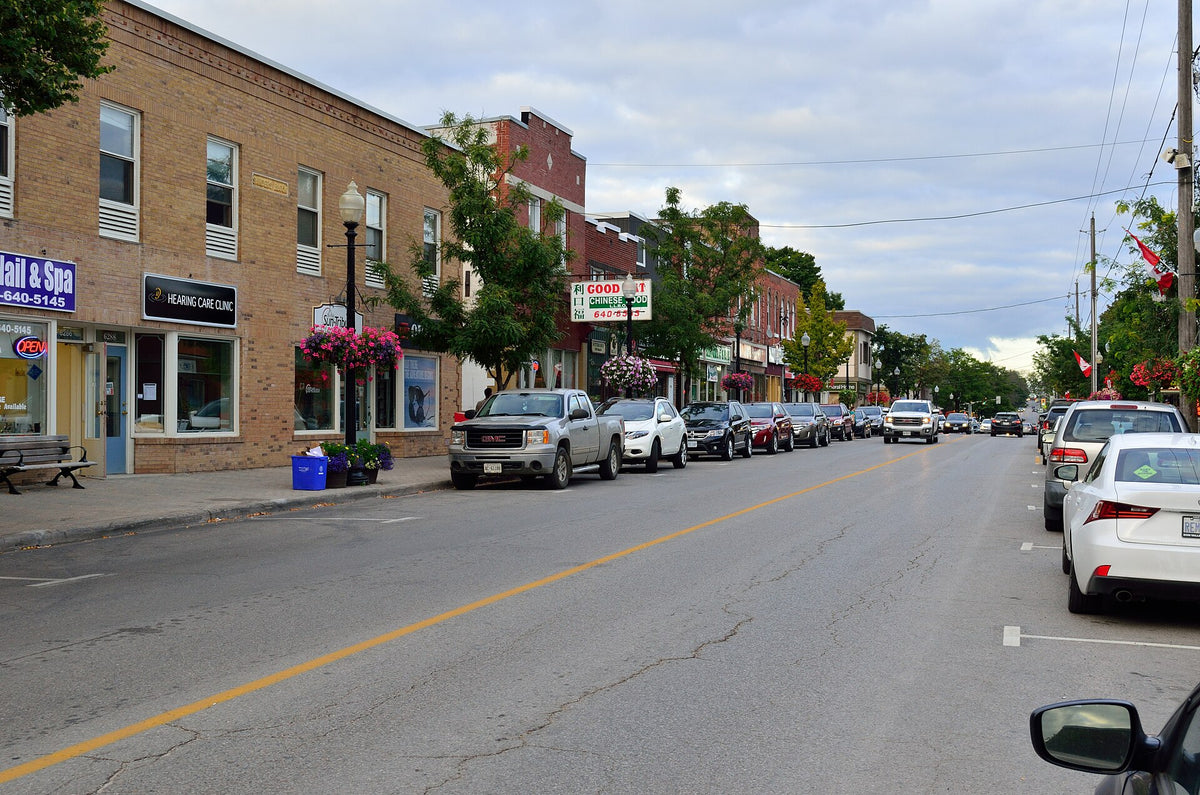 Main Street in downtown Stouffville, Ontario