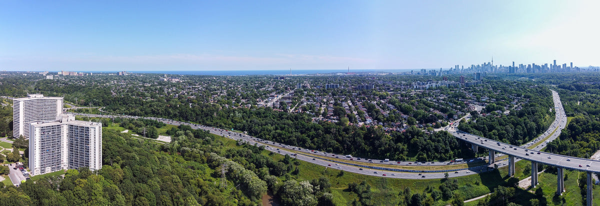 Panorama over East York and the Don Valley, Toronto