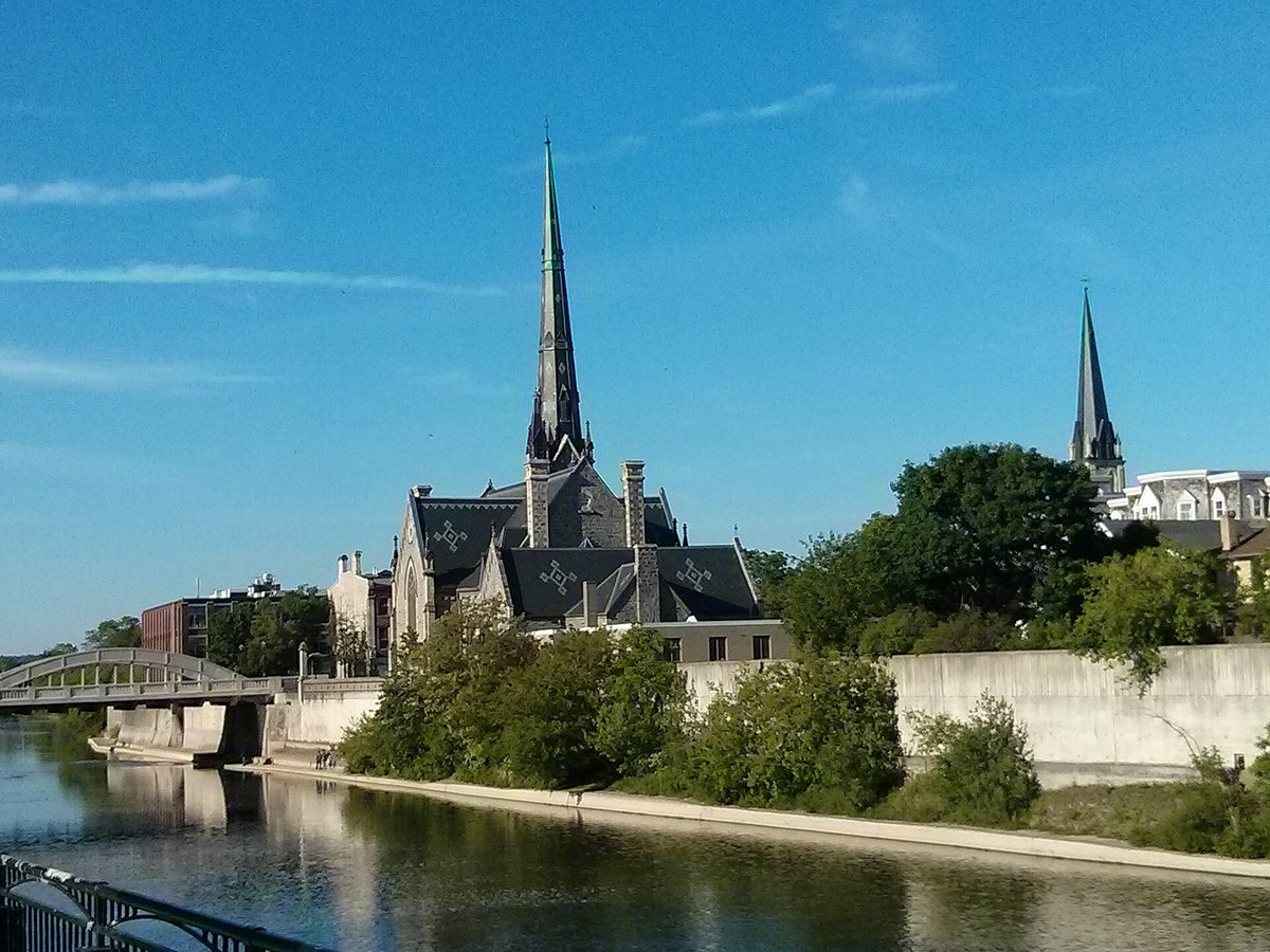Grand River and downtown Galt, Cambridge