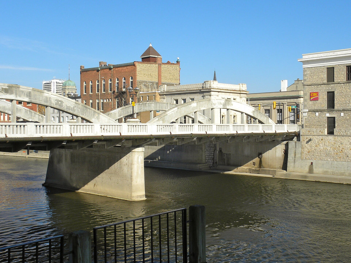 Bridge over the Grand River in downtown Galt, Cambridge