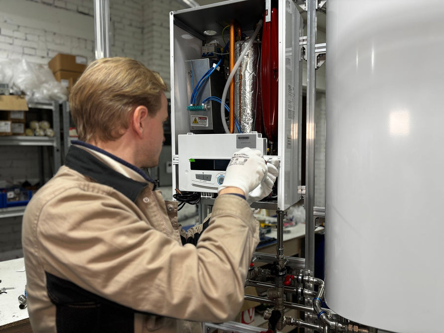 Certified installer at work