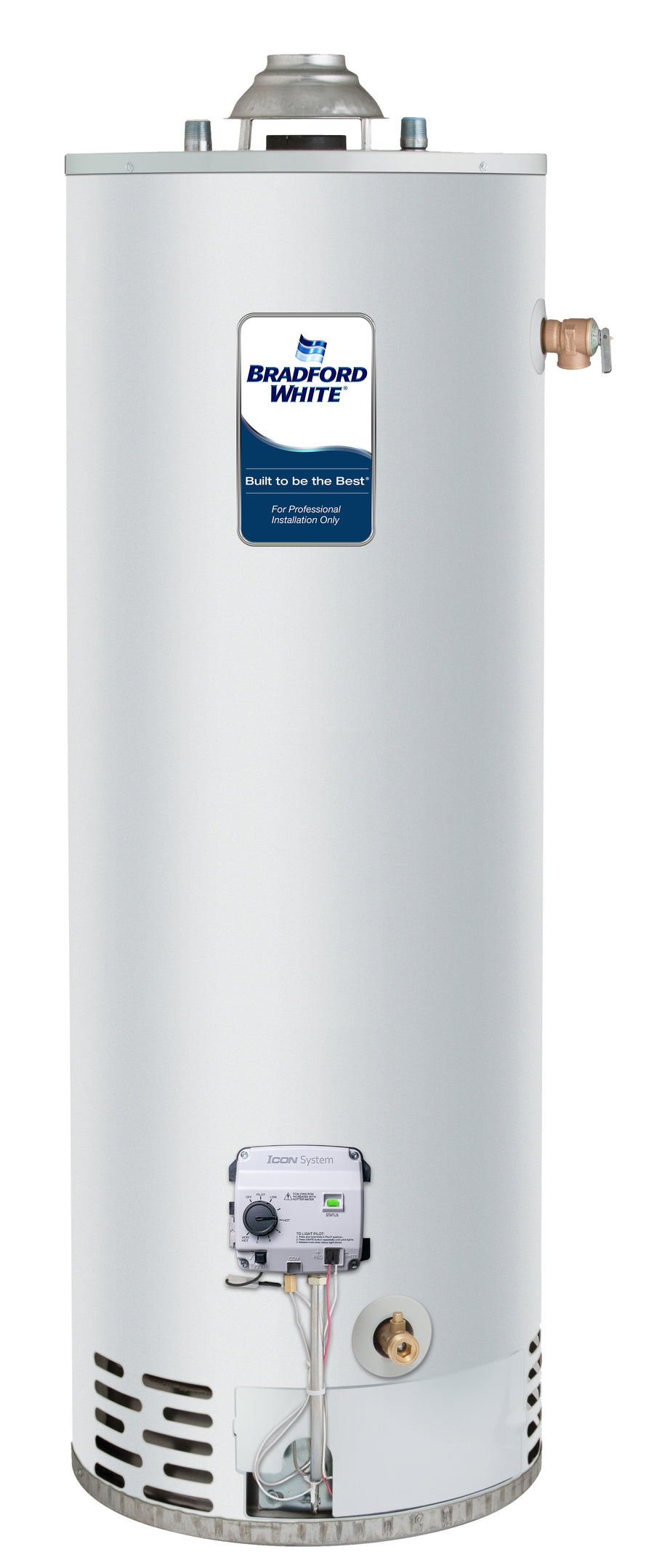 Bradford White atmospheric chimney vent gas water heater